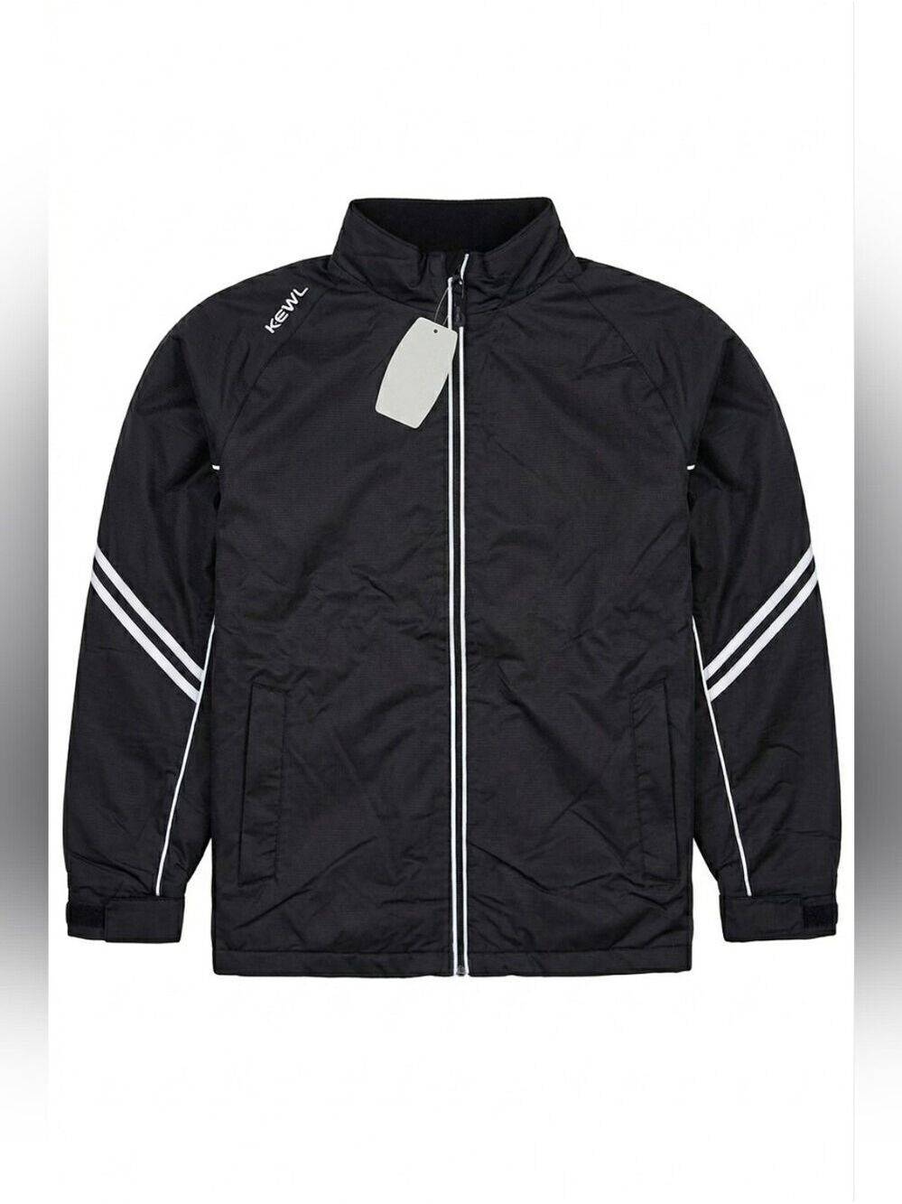 Kewl Team Black Eye Technical Insulated Wind Jacket w/ White Accents, NWT, M